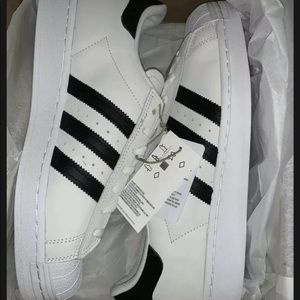 Adidas Originals Superstar Men's White Black Shoes size 7 and size 5